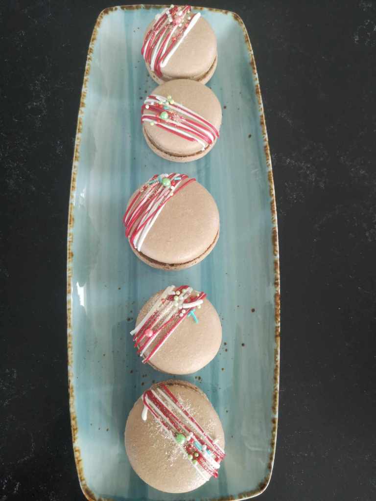 Beautiful macarons - crunchy, chewy and delicious - custom made by Embellished Food Art, Lower Hutt, Wellington cake decorator